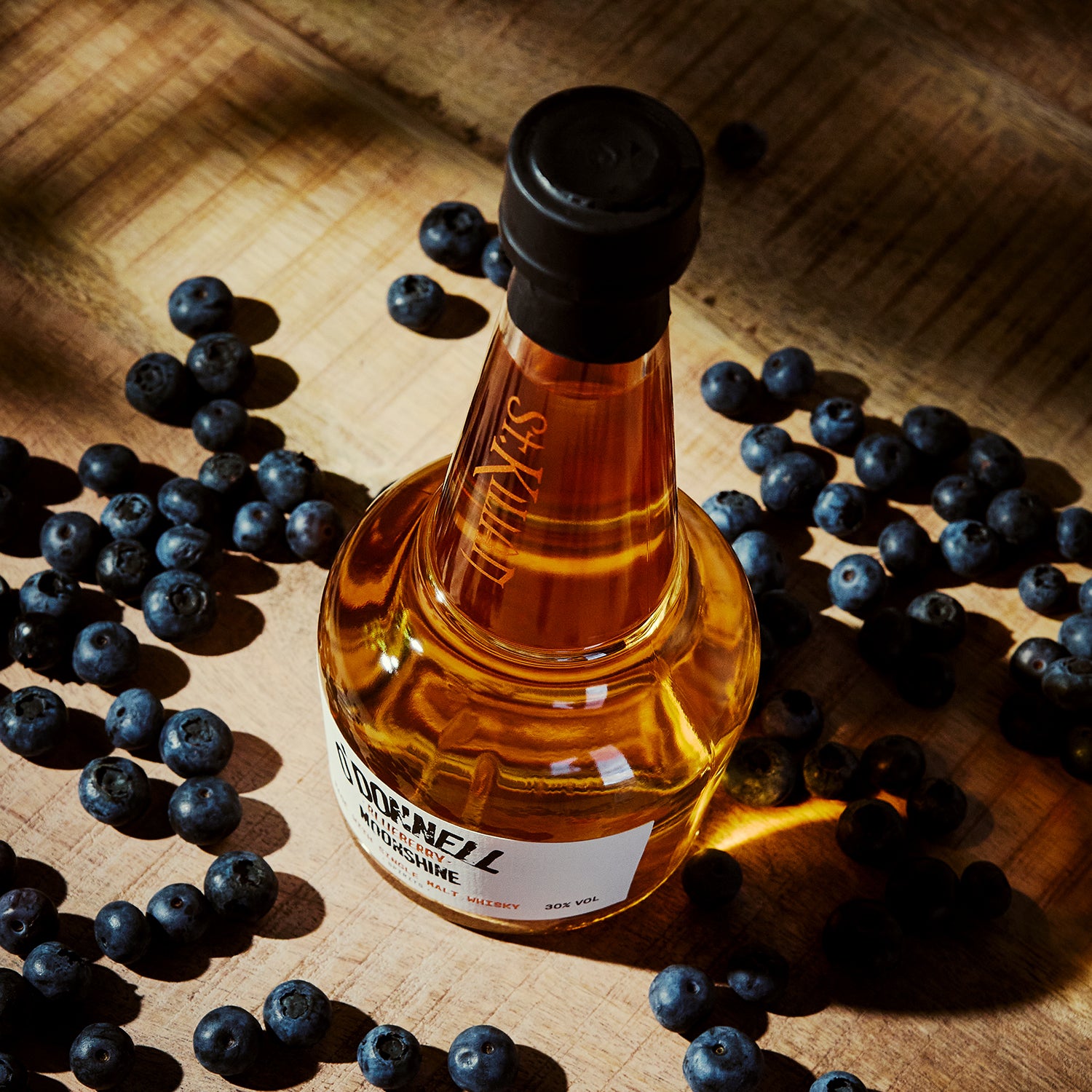O'Donnell Blueberry Moonshine made with single malt whiskey
