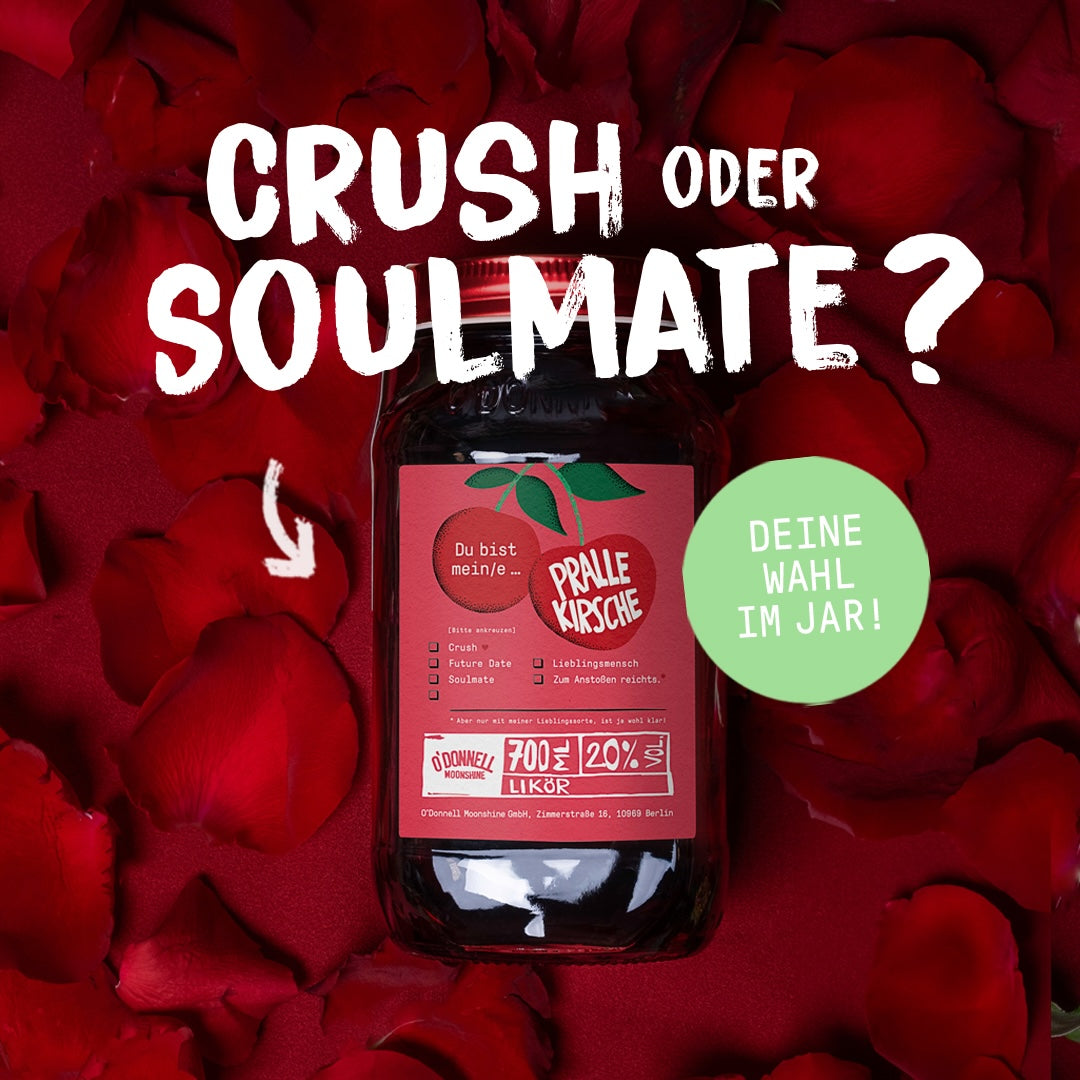 O’Donnell Moonshine "Kirsche sucht Liebe" - Pralle Kirsche Love Edition 2025 700ml - Likör Valentinstag