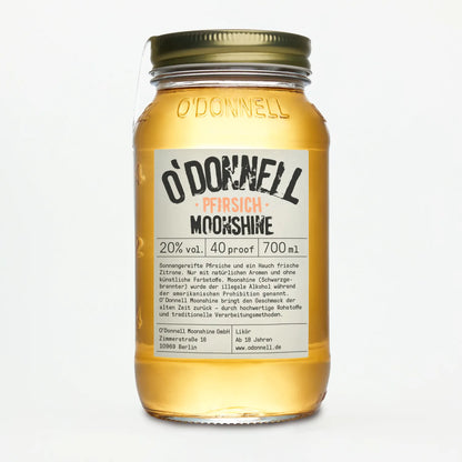 O'Donnell Moonshine Pfirsich 700ml Jar.