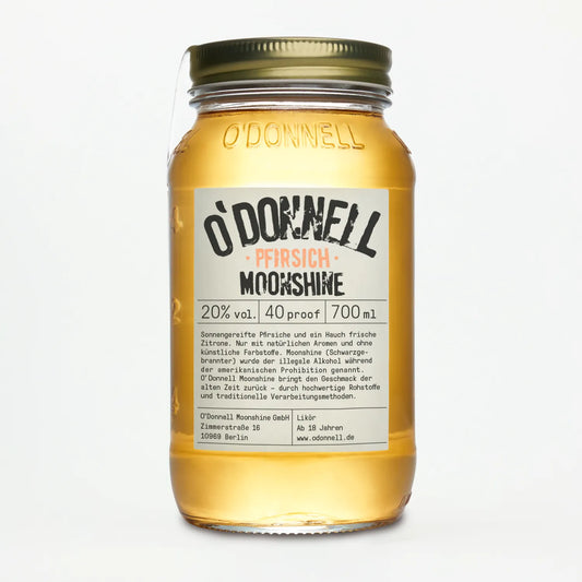 O'Donnell Moonshine Pfirsich 700ml Jar.