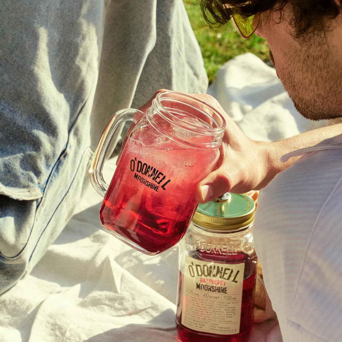2er Moonshine Henkelglas