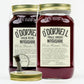 O'Donnell Moonshine Bundle – zwei Mason Jars mit Ausgießer, Wilde Beere (25% vol., 700 ml) und Pralle Kirsche (20% vol., 700 ml), freigestellt